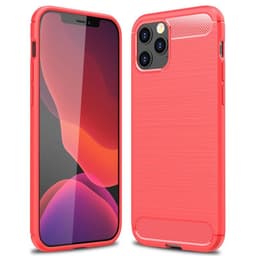 Harjattu TPU kuori Apple iPhone 12 Pro Max (6.7 ")  - punainen