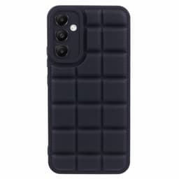 SKALO Samsung A15 4G Puffer Bumper TPU-suojakuori - Musta