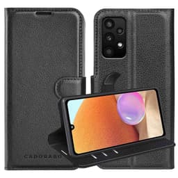 Samsung Galaxy A32 4G Suojakuori Lompakkokotelo (Musta)