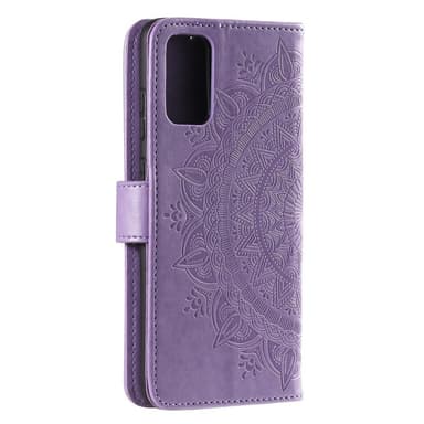 SKALO Samsung A33 5G Mandala lompakkokotelo - Violetti