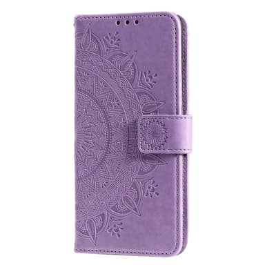 SKALO Samsung A33 5G Mandala lompakkokotelo - Violetti