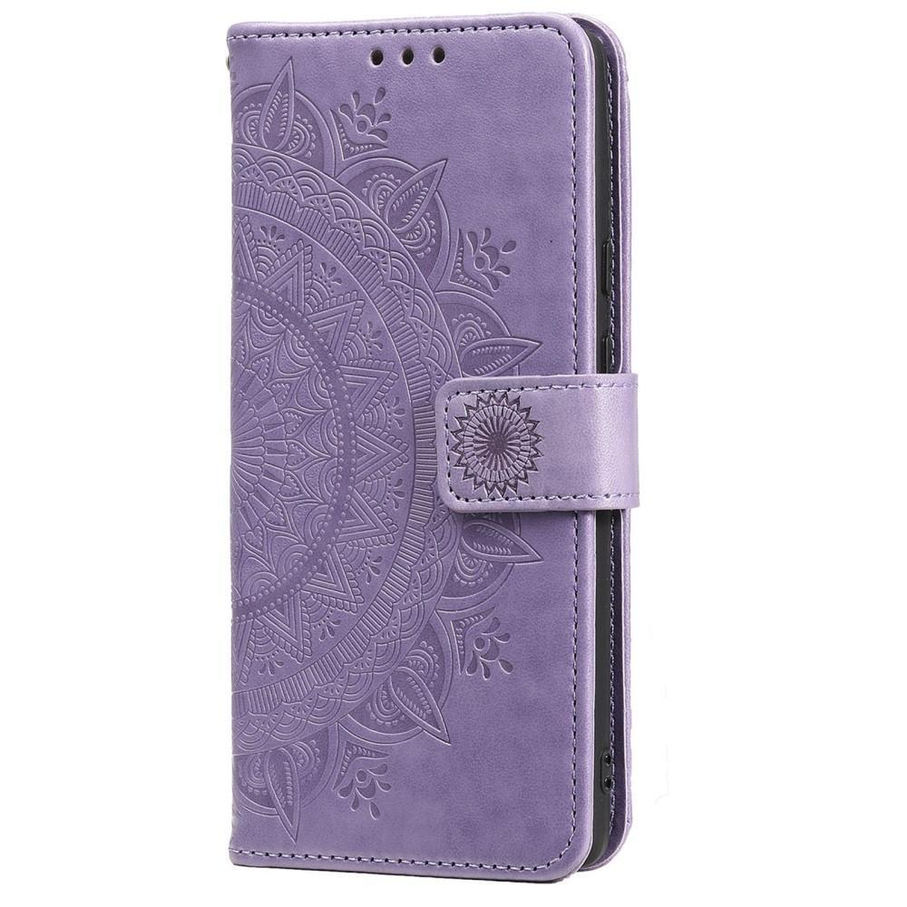 SKALO Samsung A04s 4G Mandala lompakkokotelo - Violetti