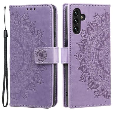 SKALO Samsung A04s 4G Mandala lompakkokotelo - Violetti