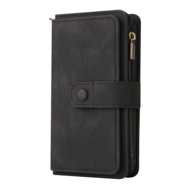 SKALO Samsung A33 5G Big Wallet 17-lokeroa Lompakkokotelo - Musta