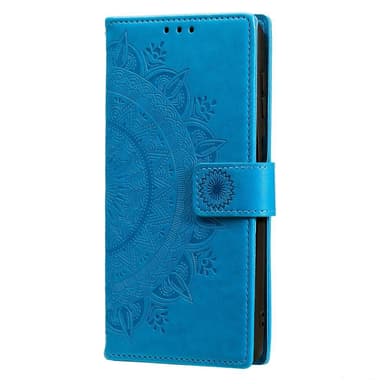 SKALO Samsung A13 5G Mandala lompakkokotelo - Sininen