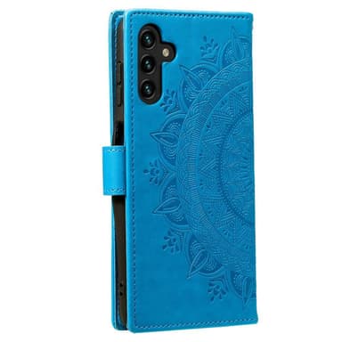 SKALO Samsung A13 5G Mandala lompakkokotelo - Sininen