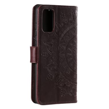 SKALO Samsung A33 5G Mandala lompakkokotelo - Ruskea