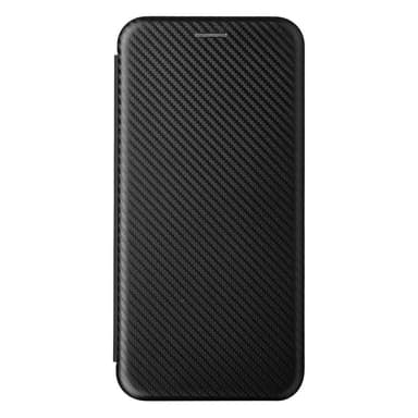 SKALO Samsung A04s 4G Carbon Fiber Lompakkokotelo - Musta