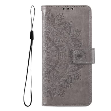 SKALO Samsung A53 5G Mandala lompakkokotelo - Harmaa