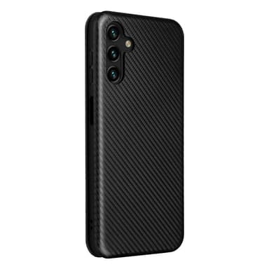 SKALO Samsung A13 5G Carbon Fiber Lompakkokotelo - Musta