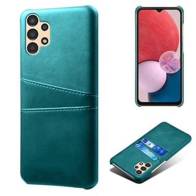 SKALO Samsung A13 4G PU-nahkainen Korttikotelo - Turkoosi