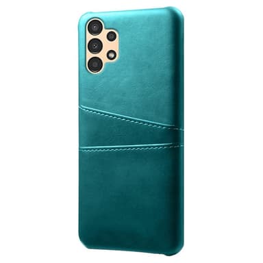 SKALO Samsung A13 4G PU-nahkainen Korttikotelo - Turkoosi
