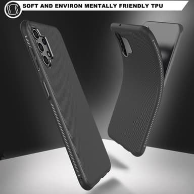 SKALO Samsung A13 4G Twill TPU kuori - - Musta