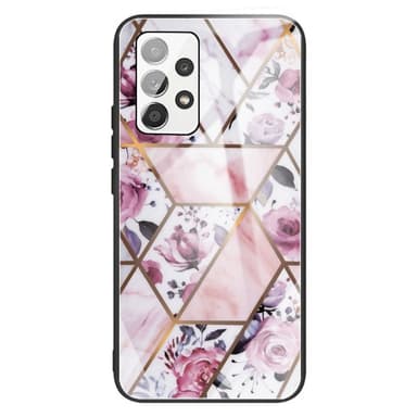 SKALO Samsung A13 4G Marmori karkaistu lasi TPU-suojakuori - #9