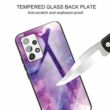 SKALO Samsung A13 4G Marmori karkaistu lasi TPU-suojakuori - #5