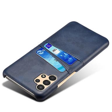 SKALO Samsung A13 4G PU-nahkainen Korttikotelo - Sininen