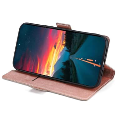 SKALO Samsung A13 4G Ultrathin Premium Wallet Case - Pinkki