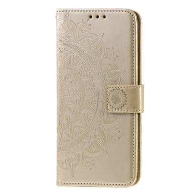 SKALO Samsung A53 5G Mandala lompakkokotelo - Kulta