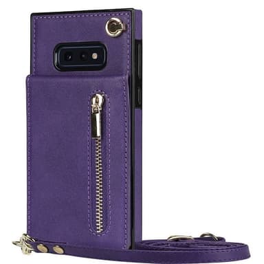 Zipper kaulakorukotelo Samsung Galaxy S10e - Violetti