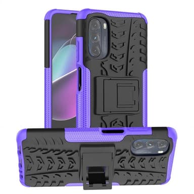 Iskunkestävä kuori jalustalla Motorola Moto G82 5G - Violetti