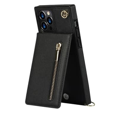 Zipper kaulakorukotelo Apple iPhone 12 Pro - Musta