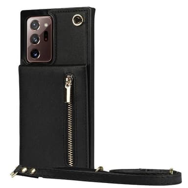 Zipper kaulakorukotelo Samsung Galaxy Note 20 Ultra - Musta