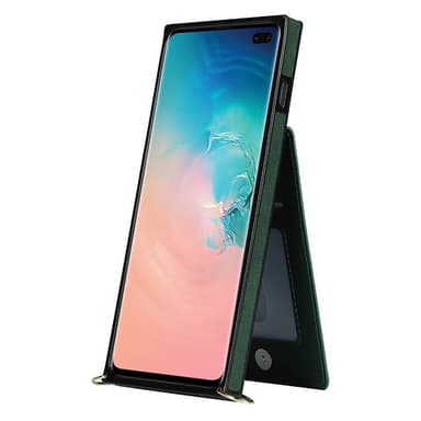 Zipper kaulakorukotelo Samsung Galaxy S10 - Vihreä