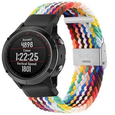 Punottu elastinen rannekoru Garmin Fenix 5X - pride edition