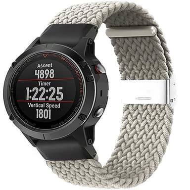 Punottu elastinen rannekoru Garmin Fenix 5X - stone