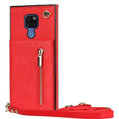 Zipper kaulakorukotelo Huawei Mate 20 - Punainen