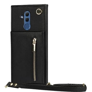 Zipper kaulakorukotelo Huawei Mate 20 Lite - Musta