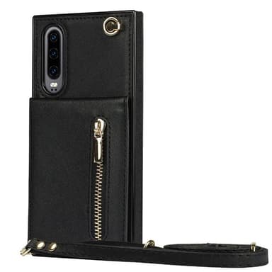 Zipper kaulakorukotelo Huawei P30 - Musta