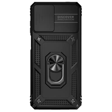 SKALO Motorola Moto G22 Armor hybridi metallirengas kameran liukusäädin - - Musta