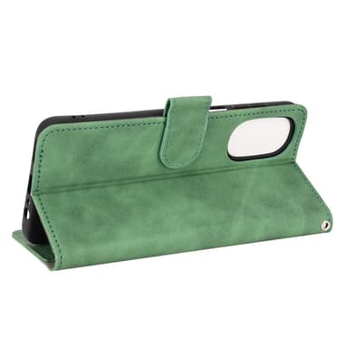SKALO Motorola Moto G52 Matt PU Nahka lompakkokotelo - Vihreä