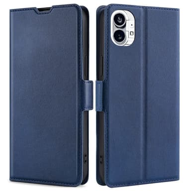 SKALO Nothing Phone (1) Ultrathin Premium Wallet Case - Sininen