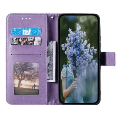 SKALO Motorola Moto E32/E32s Mandala lompakkokotelo - Violetti