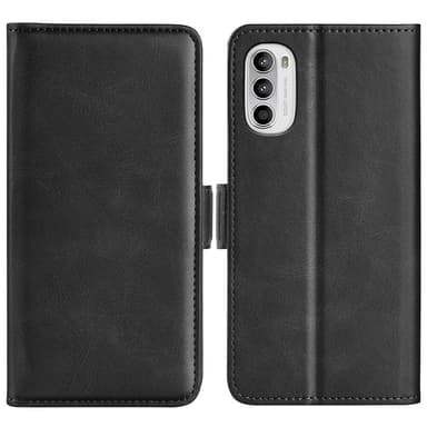 SKALO Motorola Moto G52 Premium Wallet Lompakkokotelo - Musta