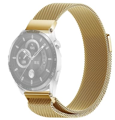 SKALO Milanese Loop to Huawei Watch 3/3 Pro - Kulta