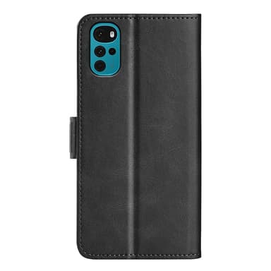 SKALO Motorola Moto G22 Premium Wallet Lompakkokotelo - Musta