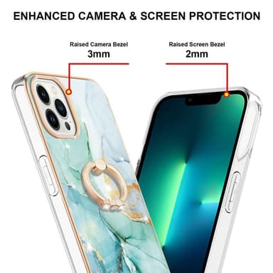 SKALO iPhone 14 Pro Marmori TPU suojakuori rengas - #4