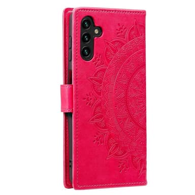 SKALO Samsung A13 5G Mandala lompakkokotelo - Cerise