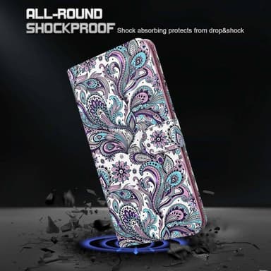SKALO Motorola Moto G32 4G Marmori 3D Lompakkokotelo