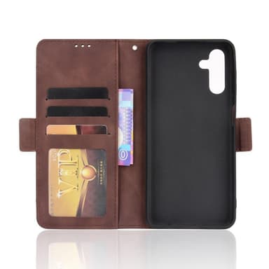 SKALO Samsung A04s 4G 6-lokeroa Lompakkokotelo - Ruskea