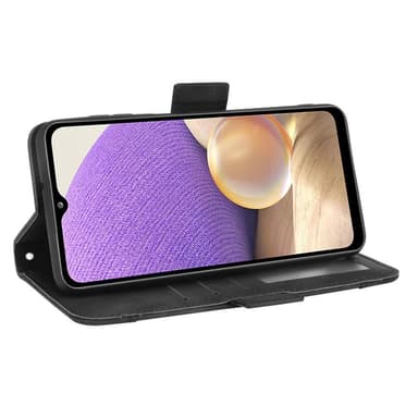 SKALO Samsung A13 5G 6-lokeroa Lompakkokotelo - Musta