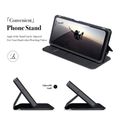 DUX DUCIS Samsung A04s 4G Skin X Series Flip-suoja - Musta