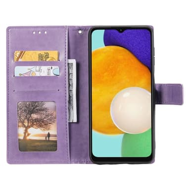 SKALO Samsung A04s 4G Mandala lompakkokotelo - Violetti