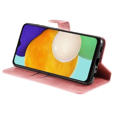 SKALO Samsung A04s 4G Classic Lompakkokotelo - Ruusukulta