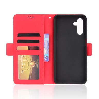 SKALO Samsung A13 5G 6-lokeroa Lompakkokotelo - Punainen