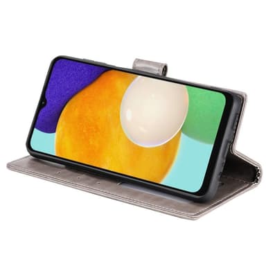 SKALO Samsung A04s 4G Mandala lompakkokotelo - Harmaa