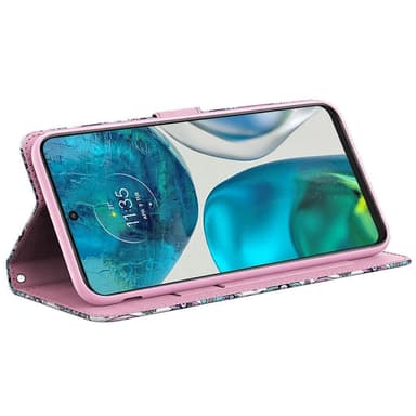 SKALO Motorola Moto G32 4G Marmori 3D Lompakkokotelo
